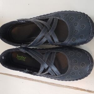 Jambu Black Floral Flats